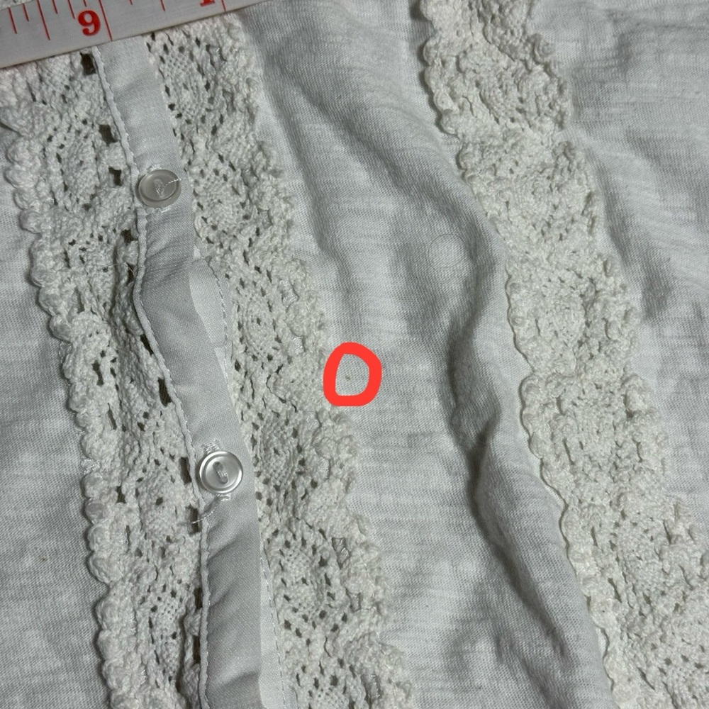 For Cynthia White Lace Embellishment Sleeveless Tank Top - Picture 7 of 7